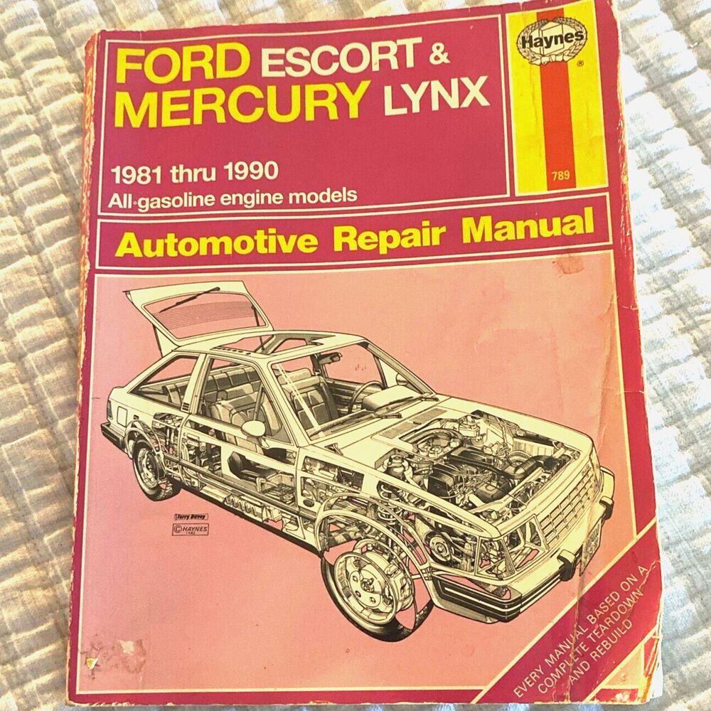 Haynes 789 Ford Escort & Mercury Lynx 1981-1990 Automotive Repair Manual